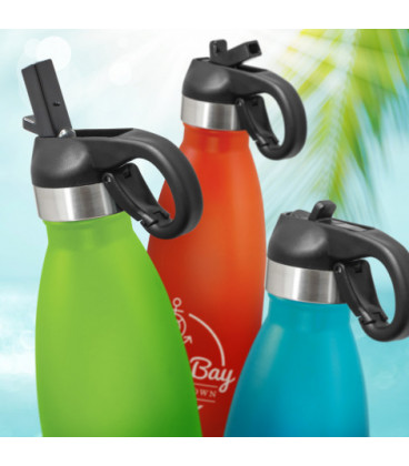 Mirage Powder Coated Vacuum Bottle - Flip Lid