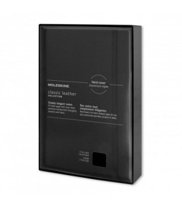 Moleskine Classic Leather Hard Cover Notebook - Large