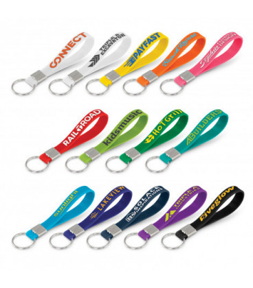 Silicone Key Ring - Embossed