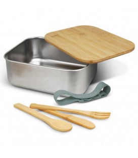Stainless Steel Lunch Box with Cutlery