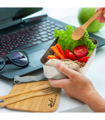 Stainless Steel Lunch Box with Cutlery