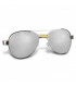 Aviator Mirror Lens Sunglasses - Bamboo