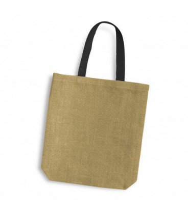 Thera Jute Tote Bag - Coloured Handles