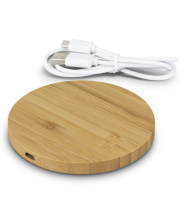 Vita Bamboo Wireless Charger - Round