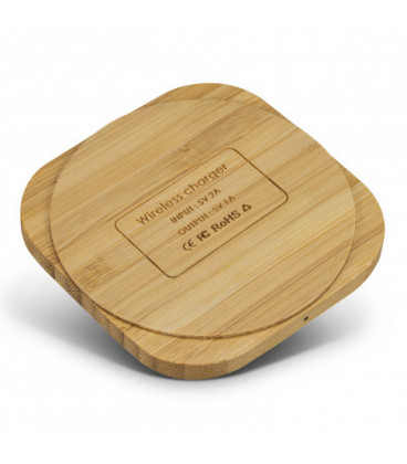 Vita Bamboo Wireless Charger - Square