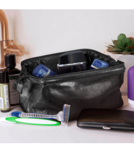 Pierre Cardin Leather Toiletry Bag