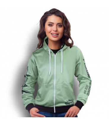 Custom Womens Sports Zipped Hoodie