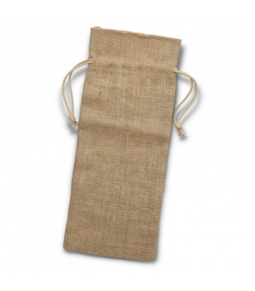 Jute Wine Drawstring Bag