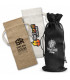 Jute Wine Drawstring Bag