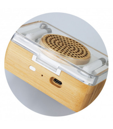 Bamboo Wireless Speaker & Earbud Set