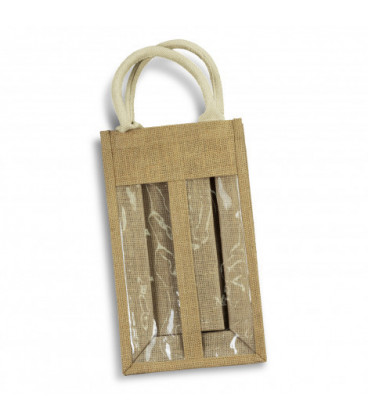 Serena Jute Double Wine Carrier