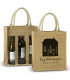 Serena Jute Triple Wine Carrier