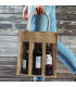 Serena Jute Triple Wine Carrier