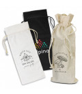 Cotton Wine Drawstring Bag