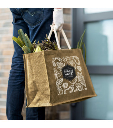 Torino Starch Jute Tote Bag