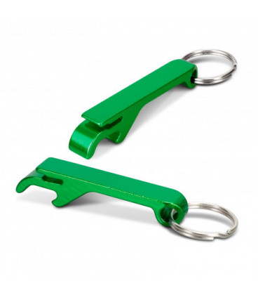 Snappy Metal Bottle Opener Key Ring