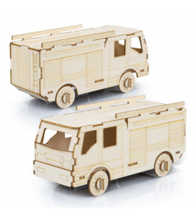 BRANDCRAFT Fire Truck Wooden Model