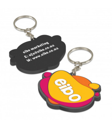 PVC Key Ring Small - One Side Moulded