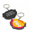 PVC Key Ring Small - One Side Moulded
