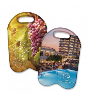 Neoprene Double Wine Cooler Bag - Full Colour